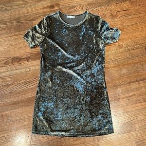 Crushed Velvet Mini Dress